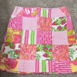 Lilly Pulitzer Patchwork Mini Skirt